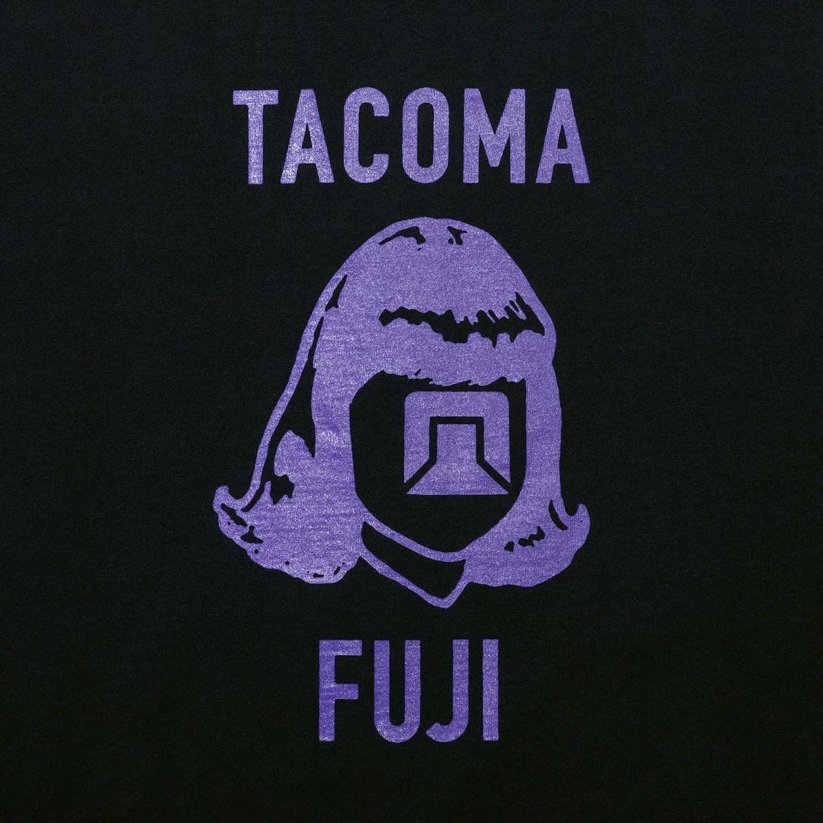 TACOMA FUJI RECORDS / TACOMA FUJI LOGO MARK  (Black) フロントプリント